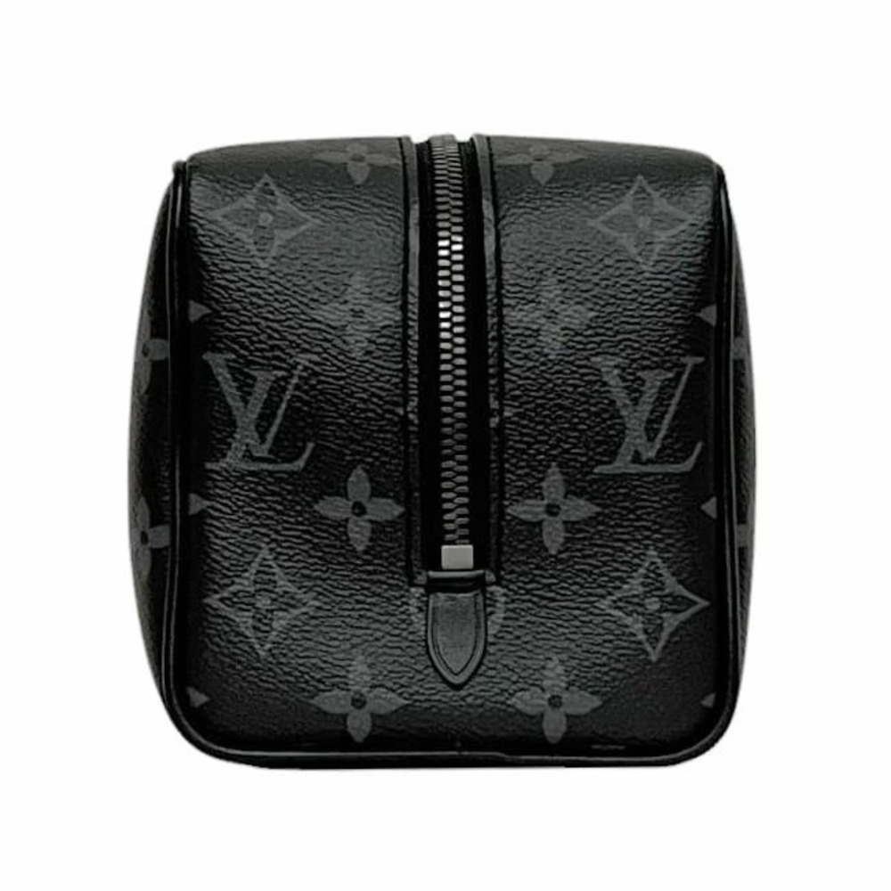 Louis Vuitton Locker Dopp Clutch Bag Black Eclipse Black Shoulder Handle Strap - Picture 2 of 10